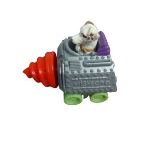 Vintage 1996 Wishbone Dog Wendys Kids Meal Toy Drill Vehicle PVC Figure 90s TV